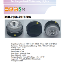 Neue 21LED 16V Magnetische Basis Gelb-Weiße Auto-Sicherheitssignalleuchte Wiederaufladbare Warnleuchte IP54 Wasserdicht CE-Zertifiziert