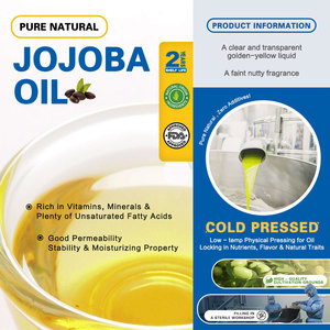 Huile de Jojoba 100% Pure Naturelle Pressée à Froid 1L en Gros pour Hydratation Corporelle, Nourrissante, Éclaircissante <span class=keywords><strong>Visage</strong></span>, pour Tous Types de Peau - Product Image 3