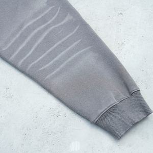 <b>Men's</b> 400GSM Heavy-duty Acid Washed Worsted Solid Hooded <b>Sweatshirt</b>-Autumn Vintage Y2K Street Wear Custom Logo Style - Product Image 3