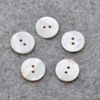 Boutons en nacre naturelle véritable 10mm/11.5mm/12.5mm/15mm/18mm/20mm/25mm à 2 trous plats, écologiques, sans nickel, naturels