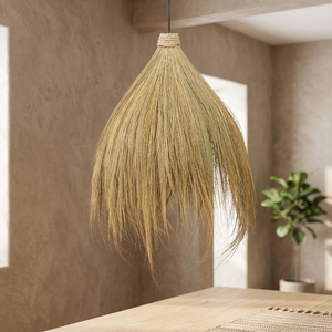 Écologique Boho Home Decor Pendentif Lumière Conception Unique Durable Artisanat Vietnam Tenture Murale Abat-Jour En Gros Printemps - Product Image 3