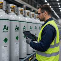 Gas Argón Certificado por DOT, Precio de Gas Argón 99.99% de Grado Industrial para Soldadura, Fabricante Verificado, Stock en América del Norte