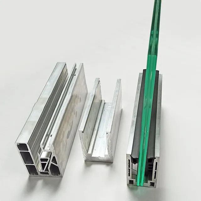 Customizable high quality aluminum alloy material u channel profile railing hardware