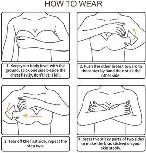 <span class=keywords><strong>Reggiseno</strong></span> Invisibile Adesivo in Silicone <span class=keywords><strong>Senza</strong></span> Spalline con Profondo Scollo a U <span class=keywords><strong>Push</strong></span>-<span class=keywords><strong>up</strong></span> Sexy - Product Image 5