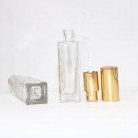 Flacons de parfum en verre de haute qualité de 10 ml, atomiseurs ronds et carrés transparents, rechargeables