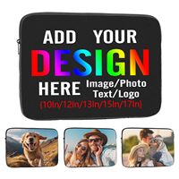 Tas sampul Laptop kustom dengan Logo teks merek untuk tas komputer Notebook Asus/ Dell/ HP/ Macbook tas jinjing tas Tablet tahan guncangan