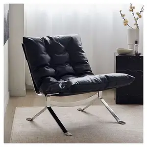 Modern Leisure Metal Accent Lounge Barcelona Chair Home Furniture Hotel Living Room Chairs