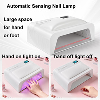Lampu Kuku UV Elektrik 2 in 1 Terbaru 2026 dengan Sandaran Tangan, Pengering Kuku Ruang Besar, Lampu UV LED untuk Kedua Tangan, Pengering Kuku Cepat