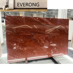 Grande dalle de marbre rouge de <span class=keywords><strong>Bordeaux</strong></span> naturel avec veines dorées, polie, moderne, pour décoration intérieure haut de gamme et luxe léger, idéale pour appartement - Product Image 3