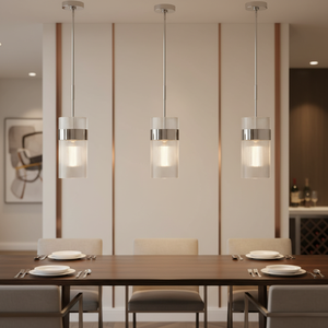 Simple American Creative Modern Decorative Iron Chandelier Led Single-Head Glass Pendant Light For Dining Room <b>Kitchen</b> <b>Island</b> - Product Image 5