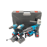 Ensemble d'outils électriques sans fil industriels professionnels clé électrique marteau perceuse meuleuse d'angle pioche pour ménage bricolage OEM