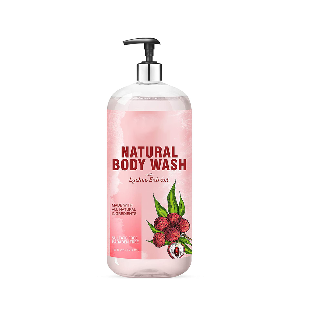 OEM/ODM All Natural Lychee Extract Moisturizing Cleansing Body Washing Versatile Liquid Soap