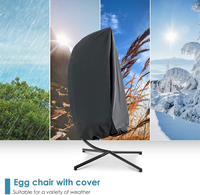 Chaise balançoire pliable en rotin de haute qualité avec support, hamac d'extérieur de jardin, balançoire de Patio pliable suspendue aux œufs