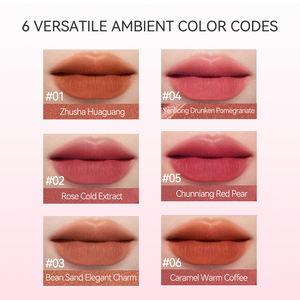 أحمر شفاه سائل مطفي نباتي مقاوم للماء بلون عاري، أحمر شفاه بعلامة تجارية خاصة - Product Image 3