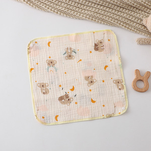 Nouveau-né Super doux bébé salive serviette pur coton gaze Burp & visage gant de toilette mouchoir pour enfants - Product Image 1
