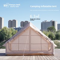 Tente Gonflable Monobloc pour Camping Domestique en Tissu Oxford, Tente à Ventouse Entièrement Automatique Sans Fenêtre, Abri de Camping Extérieur
