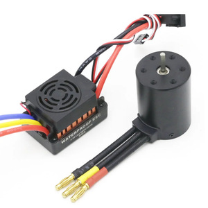 มอเตอร์กันน้ำแบบไร้แปรงถ่านพร้อมชุดควบคุม ESC 60A + มอเตอร์ไร้แปรงถ่าน 3650 สำหรับรถบังคับวิทยุ รถบรรทุก รถบักกี้ - Product Image 3