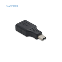 Adaptador USB a hembra a Mini USB macho OTG para coche AUX MP3 MP4 tabletas teléfonos U-Disk conector de datos