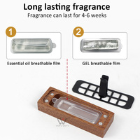 Diffuseur de parfum pour grille d'aération de voiture, couleur personnalisée, clip désodorisant avec membrane d'huile essentielle remplaçable