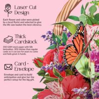 Kartu Ucapan Floral buket bunga Pop Up 3D untuk apresiasi kartu ucapan segera untuk ibu saudara perempuan nenek teman terbaik