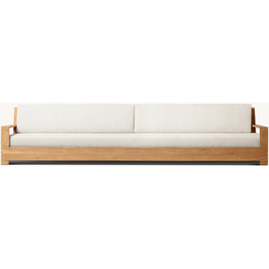 Canapé en teck en promotion, canapé de jardin pour hôtel, ensemble de canapés d'extérieur imperméables, mobilier de jardin extérieur - Product Image 6