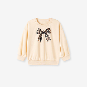 हाई बुटीक ने बच्चों की लड़कियों के कपड़ों को लंबी आस्तीन वाली स्वेटशर्ट पहने हुए कार्टून बॉलिंग पैटर्न शरद ऋतु पोशाक - Product Image 4