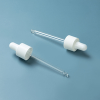 EU-Beauty Échantillons gratuits Pipette compte-gouttes et tétine en caoutchouc blanc Bouchon inviolable blanc