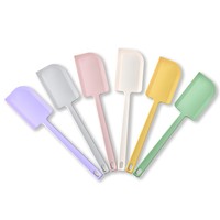 Spatule raclette en silicone de qualité alimentaire, grande spatule de cuisson pour gâteaux et crèmes, mélangeur de plâtre, résistante aux hautes températures, spatule intégrée