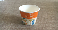 Vente en gros d'usine de tasses à gâteau jetables écologiques et de tasses de crème glacée gobelets en papier à usage unique