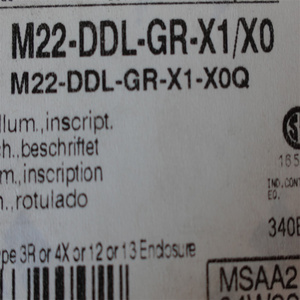 Botón de Doble Presión <span class=keywords><strong>M22</strong></span>-<span class=keywords><strong>DDL</strong></span>-<span class=keywords><strong>GR</strong></span>-X1/X0 - Product Image 2