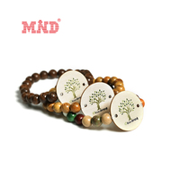 RFID NFC Armband Holzchip Hotelschlüsselkarte Edelstein Heilkristall Naturstein Perlen Armband