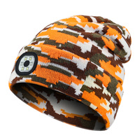 Cappello Invernale in Acrilico per Adulti con Luce LED, Logo Personalizzabile, Ideale per Affari/Viaggi, Stile Moderno, Tessuto Comune