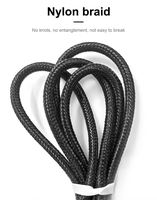 Cable USB-C a C de 60W PD con Trenzado de Nailon, Carga Rápida, Multifunción, Logotipo Personalizado, Pedido al por Mayor