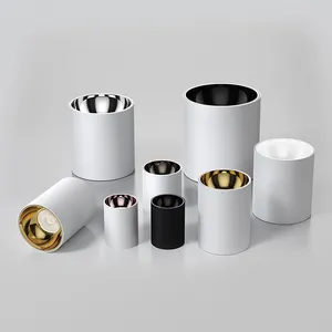 Wiscoon Vente en gros Blanc <span class=keywords><strong>Noir</strong></span> Étanche IP54 DALI Dimmable Spot Down Light COB Monté en surface LED Downlight - Product Image 1