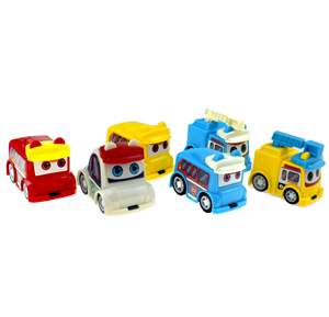 Jouets de voiture d'ingénierie Gashapon pour enfants, véhicules mignons de dessin animé, voiture à tirer en arrière, petit cadeau pour les bébés de plus de 3 ans - Product Image 5