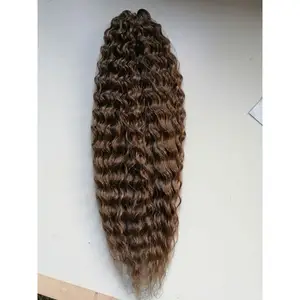 Synthetic Hair Bundles Curly Ariel Jessica Water Wave Braiding Hair Russia Deep Wave Wholesale Synthetic Crochet Hair Extension