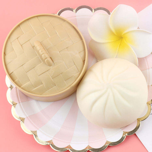 Wholesale Dumpling Squishy Fidget Toy Dumpling Stress <b>Ball</b> Steamed Stuffed Bun <b>Squeezing</b> Stress Relief Sensory Decompression Toy - Product Image 6