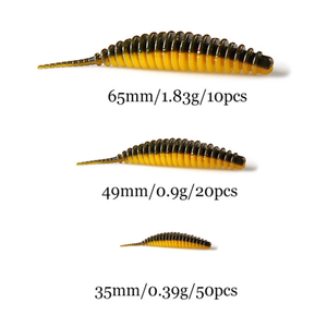 <span class=keywords><strong>Leurre</strong></span> souple en PVC <span class=keywords><strong>Tanta</strong></span> de haute qualité 35-65mm pour la pêche en eau douce et salée, carpe, bar, truite, matériel de pêche Pesca Isca - Product Image 2