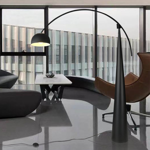 Modern Floor Lamp Black Arc Design LED Lighting Living Room Bedroom Minimalist Decorative <b>Standing</b> Lamp - Product Image 3