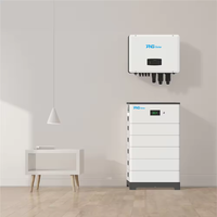 Batterie au lithium Lifepo4 empilable haute tension PNG 15 kWh 20 kWh, système de stockage d'énergie solaire tout-en-un