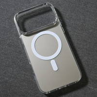 Nouvelle coque de téléphone portable antichoc en argent avec design sportif magnétique pour 17 Pro Max & AIR 16/15/14/13 PC