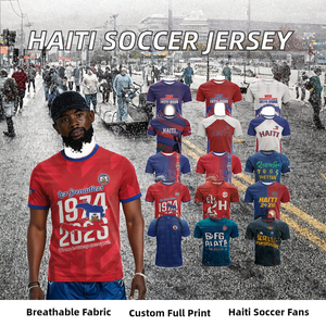 Maillot de sport à manches courtes en polyester respirant imprimé numériquement, service OEM - Product Image 2