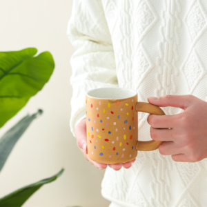 Taza de Oficina de Cerámica Pintada a Mano de Estilo Nórdico Creativo, con Diseño de Dibujos Animados, Personalizable, Reutilizable, Apta para Alimentos, para Fiestas - Product Image 6