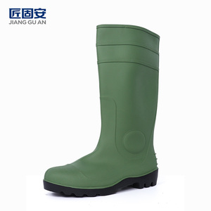Bottes <span class=keywords><strong>de</strong></span> sécurité en PVC stable, hauteur 38 cm, antidérapantes, avec embout en acier, pour sols d'usine et <span class=keywords><strong>lignes</strong></span> d'assemblage - Product Image 1