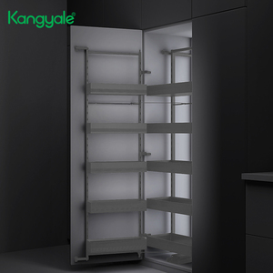 Kangale Kitchen Hardware Sliding Soft Closing Pantry Storage Basket <strong>Side</strong> High Cabinet Pantry <strong>Unit</strong> for Kitchen Cabinet Storage - Product Image 2