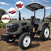 Tracteur agricole FULCORE à quatre roues motrices avec châssis de sécurité, support OEM/ODM, performance optimisée pour les équipements agricoles