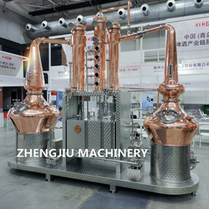 1000L+1000L Double Pots Alcohol Distiller Multifunction Still Whisky Vodka Brandy Distillery Equipment Distiller Making <strong>System</strong>