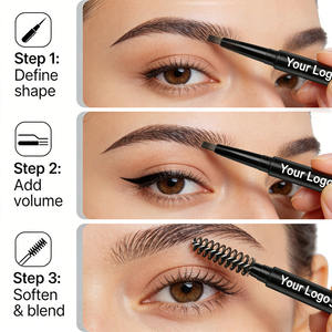 Lápiz de Cejas Retráctil de Doble Punta Vegano, Resistente al Agua y de Larga Duración, con Cepillo para Mujer, con Logotipo Personalizado - Product Image 6