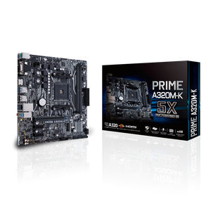 Tarjeta Madre Micro-ATX para Juegos PRIME A320M-K AM4 Usada, Socket R5/R3, DDR4 de Canal Único y M.2 SSD, para PCIe 3.0 A320m - Product Image 1