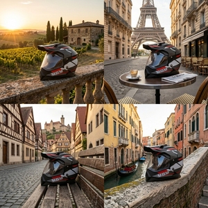 <span class=keywords><strong>Casco</strong></span> da <span class=keywords><strong>Moto</strong></span> Personalizzabile Certificato ECE/DOT/3C per Avventure All'aperto, Premium e Confortevole in ABS/Fibra di <span class=keywords><strong>Carbonio</strong></span> - Product Image 3